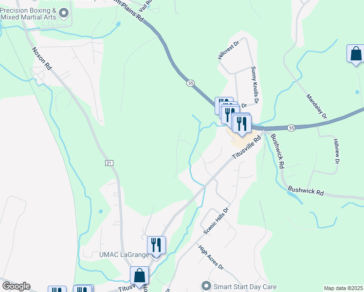 map of restaurants, bars, coffee shops, grocery stores, and more near 15 Stonehedge Drive in Poughkeepsie