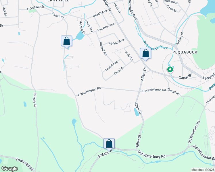 map of restaurants, bars, coffee shops, grocery stores, and more near 88 East Washington Road in Plymouth