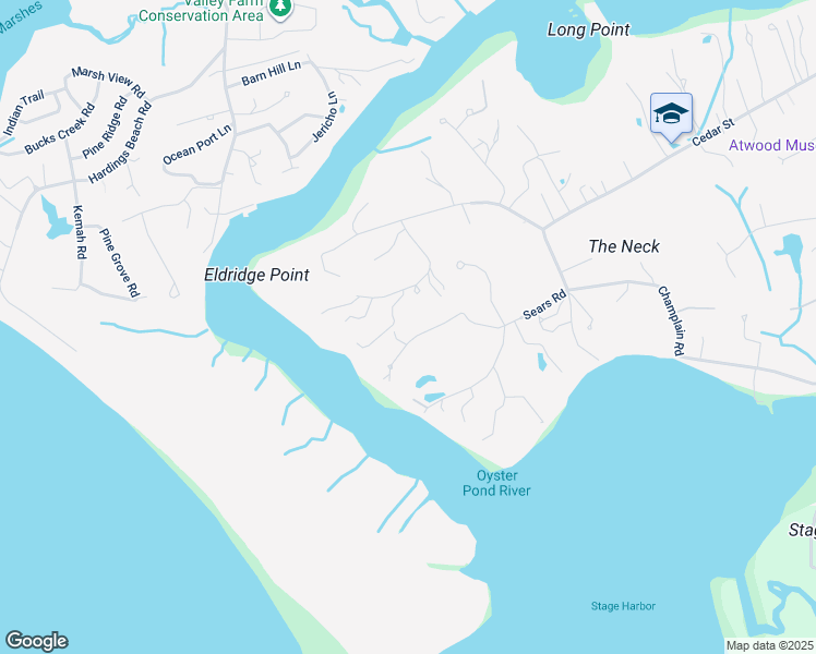 map of restaurants, bars, coffee shops, grocery stores, and more near G Mooncussers Circle in Chatham