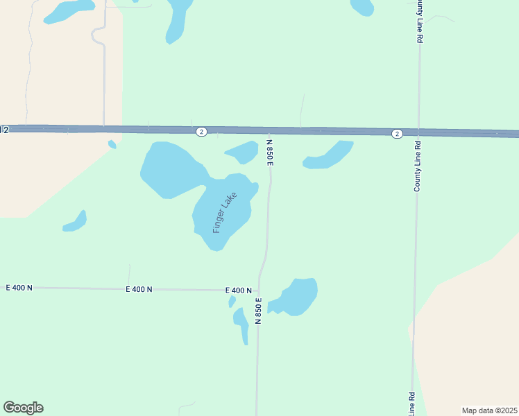 map of restaurants, bars, coffee shops, grocery stores, and more near 4192 North 850 East in New Carlisle
