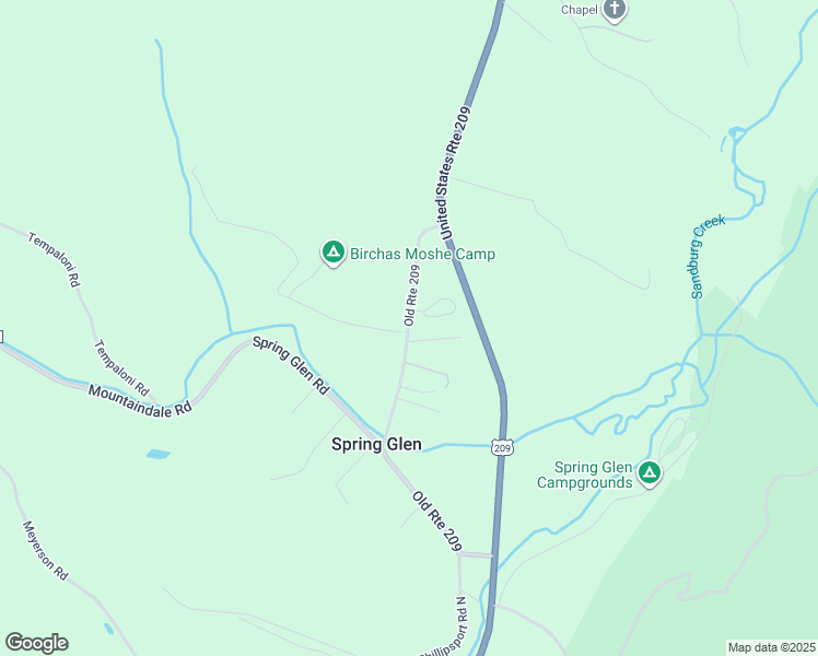 map of restaurants, bars, coffee shops, grocery stores, and more near 1434 Old Route 209 in Ellenville