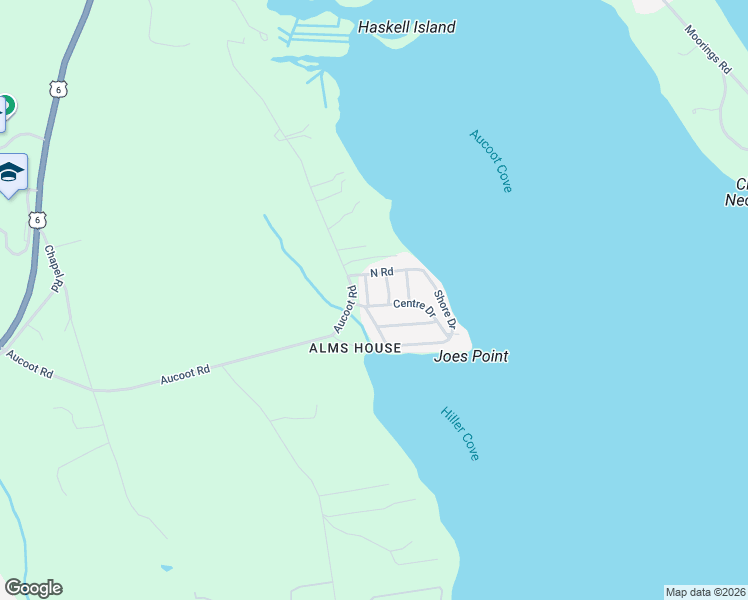 map of restaurants, bars, coffee shops, grocery stores, and more near 8 Shore Drive in Mattapoisett