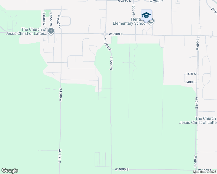 map of restaurants, bars, coffee shops, grocery stores, and more near 1219 West 3440 South in Nibley