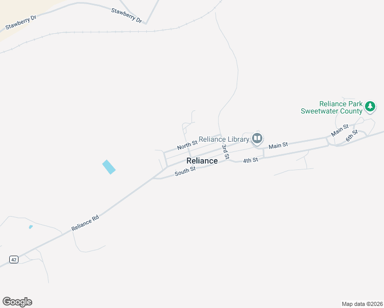 map of restaurants, bars, coffee shops, grocery stores, and more near 1201 Reliance Road in Rock Springs
