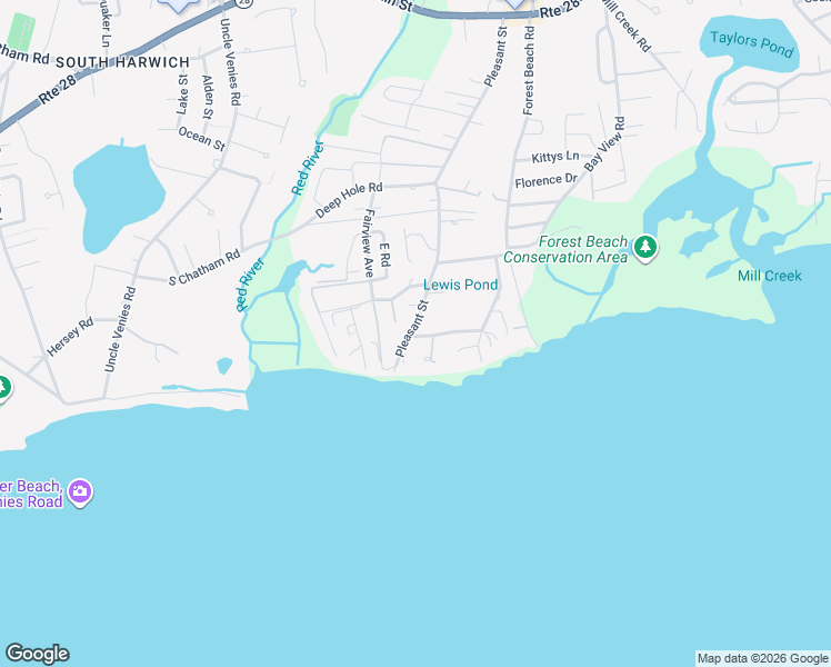 map of restaurants, bars, coffee shops, grocery stores, and more near 38 Uncle Levis Lane in Chatham