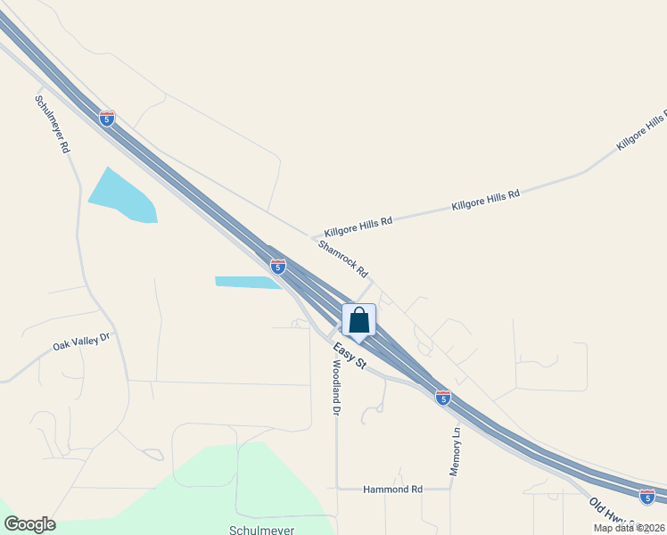 map of restaurants, bars, coffee shops, grocery stores, and more near 5101-5103 Shamrock Rd in Yreka