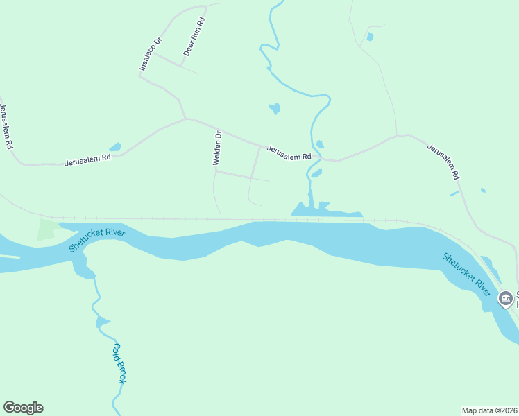 map of restaurants, bars, coffee shops, grocery stores, and more near 21 Shetucket Drive in Windham