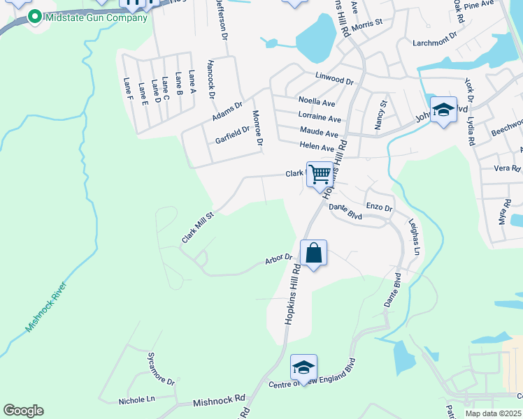 map of restaurants, bars, coffee shops, grocery stores, and more near 3 Fawn's Court in Coventry