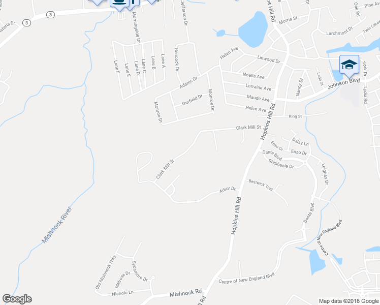 map of restaurants, bars, coffee shops, grocery stores, and more near 48 Clark Mill Street in Coventry