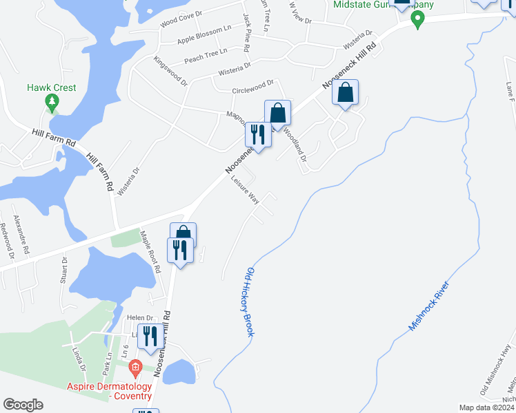 map of restaurants, bars, coffee shops, grocery stores, and more near 6 Leisure Way in Coventry
