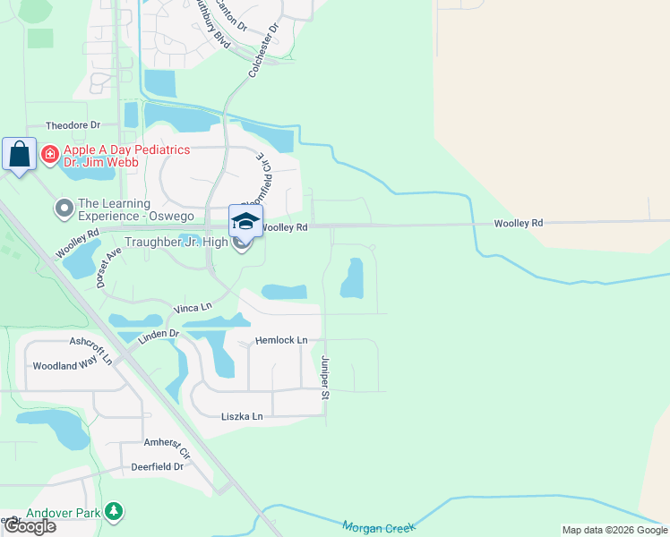 map of restaurants, bars, coffee shops, grocery stores, and more near 743 Juniper Street in Oswego