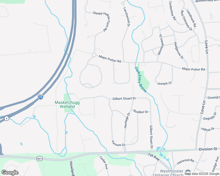 map of restaurants, bars, coffee shops, grocery stores, and more near 177 Gilbert Stuart Drive in East Greenwich