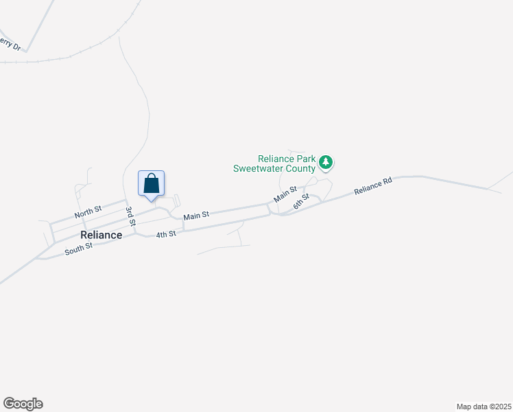 map of restaurants, bars, coffee shops, grocery stores, and more near 1466 Reliance Road in Rock Springs