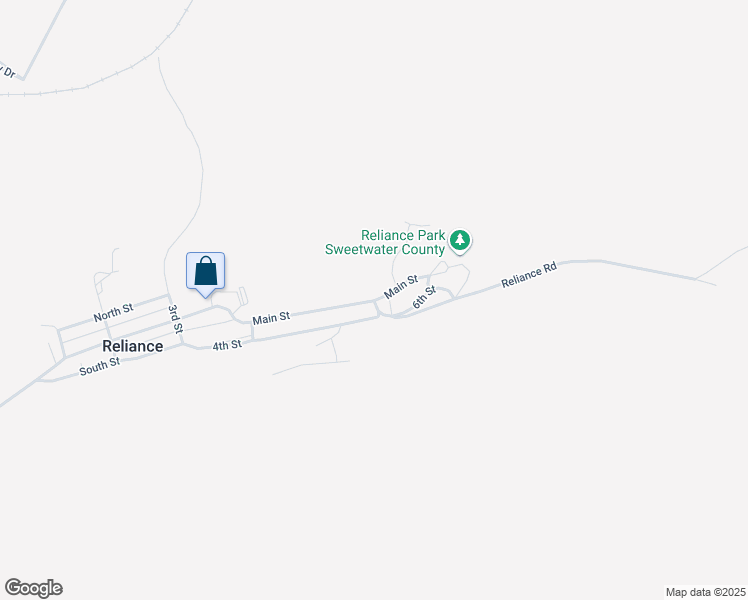 map of restaurants, bars, coffee shops, grocery stores, and more near 1321 Main Street in Rock Springs