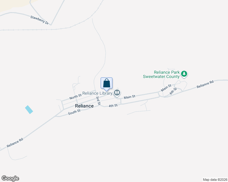 map of restaurants, bars, coffee shops, grocery stores, and more near 1305 Main Street in Reliance