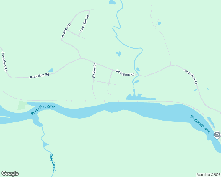 map of restaurants, bars, coffee shops, grocery stores, and more near 21 Shetucket Drive in Windham