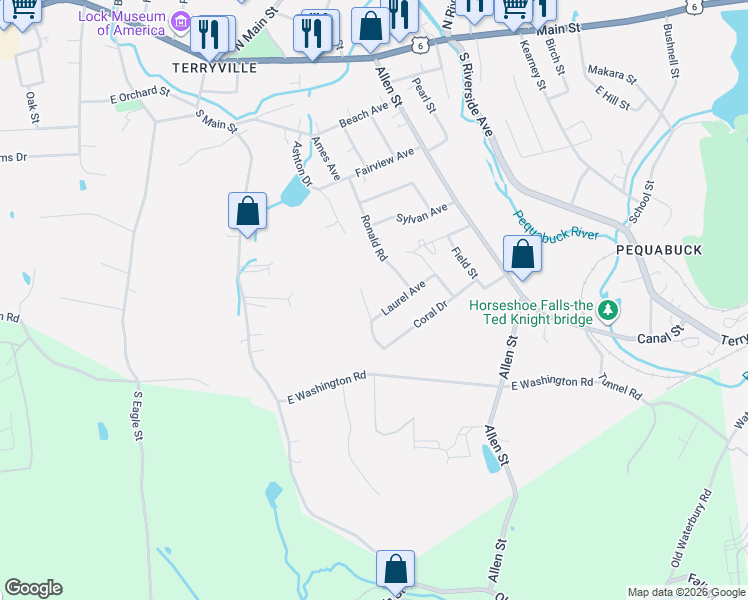 map of restaurants, bars, coffee shops, grocery stores, and more near 28 Michael Drive in Plymouth