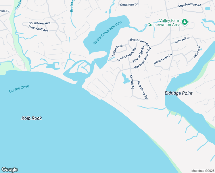 map of restaurants, bars, coffee shops, grocery stores, and more near 38 Buena Vista Road in Chatham