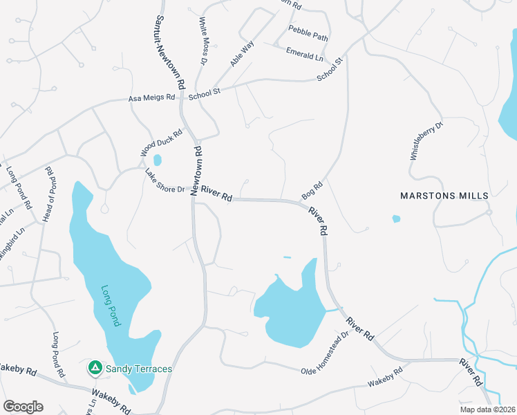 map of restaurants, bars, coffee shops, grocery stores, and more near 1007 River Road in Barnstable