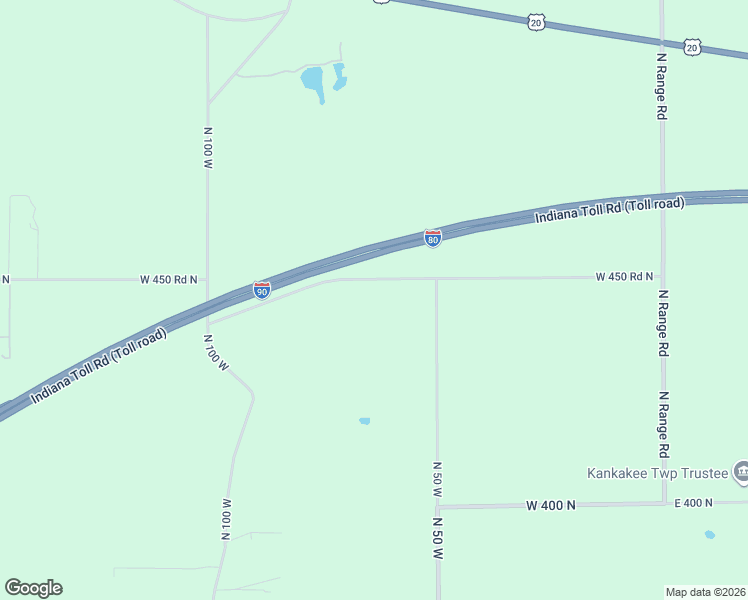map of restaurants, bars, coffee shops, grocery stores, and more near 500-998 W 450 N in La Porte