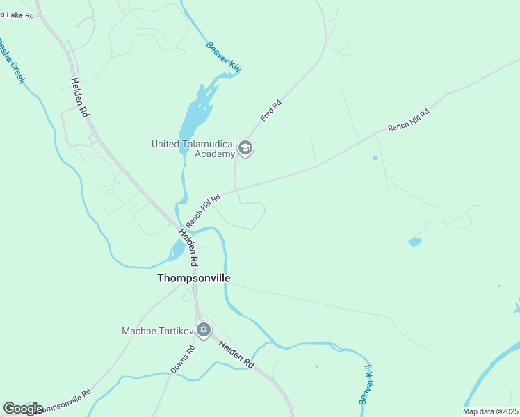 map of restaurants, bars, coffee shops, grocery stores, and more near 295 Ranch Road in Thompsonville