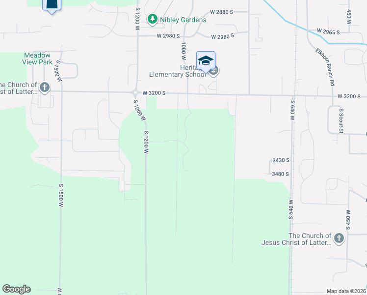 map of restaurants, bars, coffee shops, grocery stores, and more near 1008 West 3410 South in Nibley