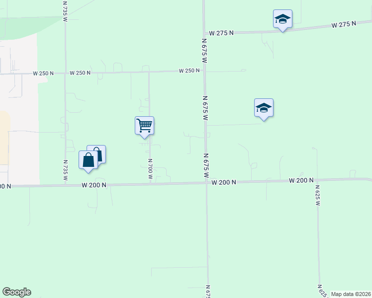 map of restaurants, bars, coffee shops, grocery stores, and more near 2130 West 220 North in Shipshewana