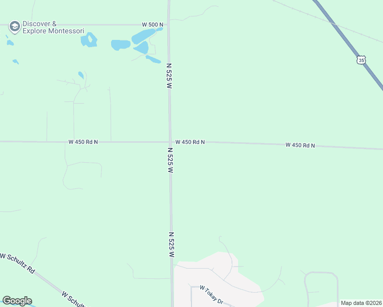 map of restaurants, bars, coffee shops, grocery stores, and more near 5154 West 450 North in La Porte
