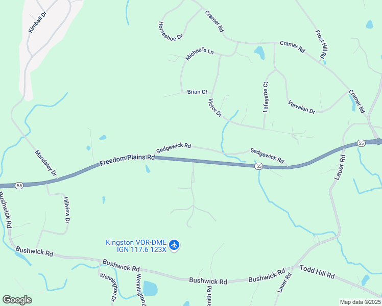 map of restaurants, bars, coffee shops, grocery stores, and more near 897 State Route 55 in Poughkeepsie