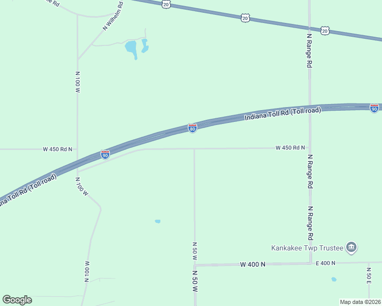 map of restaurants, bars, coffee shops, grocery stores, and more near 500 West 450 Road North in La Porte