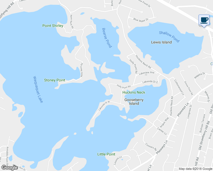 map of restaurants, bars, coffee shops, grocery stores, and more near 300 Holly Point Road in Barnstable