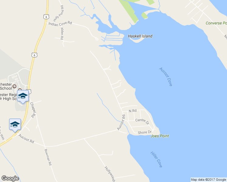 map of restaurants, bars, coffee shops, grocery stores, and more near 93 Aucoot Road in Mattapoisett