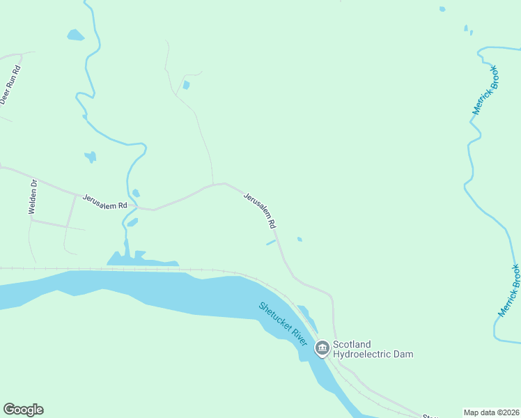 map of restaurants, bars, coffee shops, grocery stores, and more near 571 Jerusalem Road in Windham