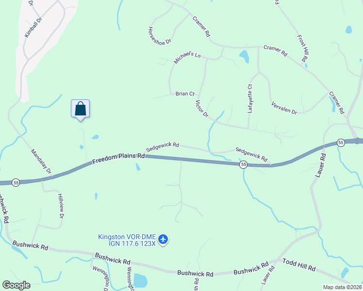map of restaurants, bars, coffee shops, grocery stores, and more near 897 State Route 55 in Poughkeepsie