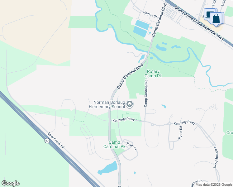 map of restaurants, bars, coffee shops, grocery stores, and more near 1167 Ryan Circle in Coralville