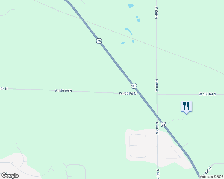 map of restaurants, bars, coffee shops, grocery stores, and more near 4311 West 450 Road North in La Porte