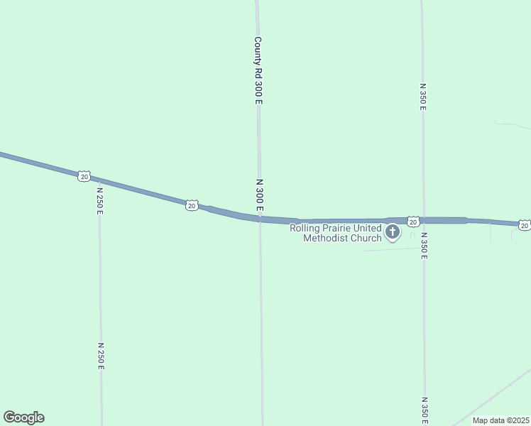 map of restaurants, bars, coffee shops, grocery stores, and more near 3001 U.S. 20 in Rolling Prairie