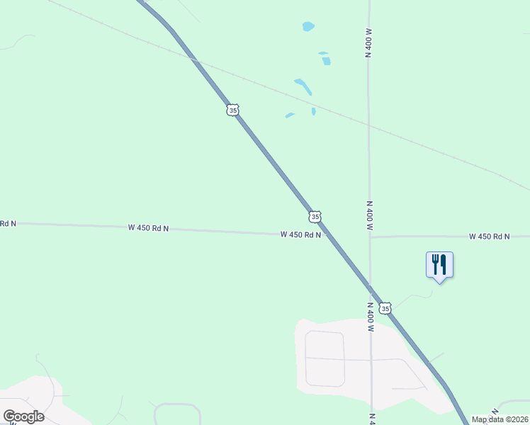 map of restaurants, bars, coffee shops, grocery stores, and more near 4311 West 450 North in La Porte