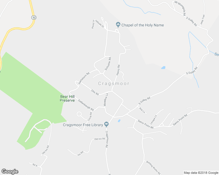 map of restaurants, bars, coffee shops, grocery stores, and more near 99 Henry Road in Pine Bush