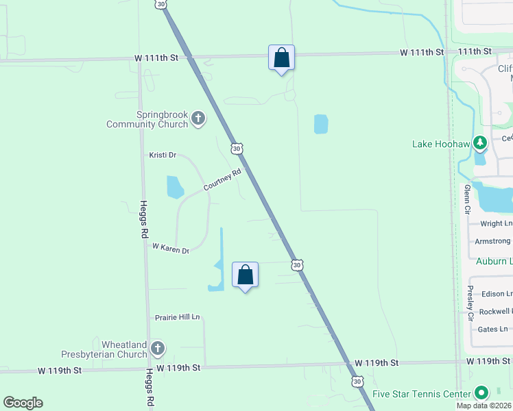 map of restaurants, bars, coffee shops, grocery stores, and more near 11457 South Cindy Court in Plainfield