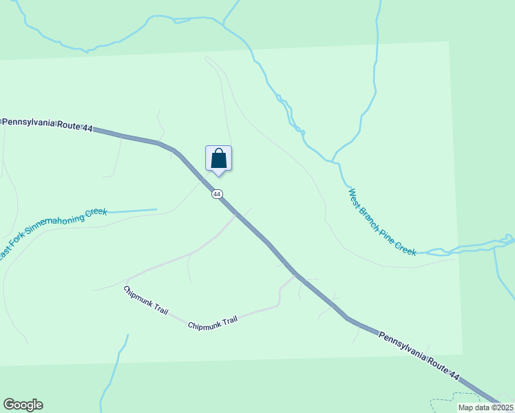 map of restaurants, bars, coffee shops, grocery stores, and more near Coudersport-Jersey Shore Highway in Coudersport