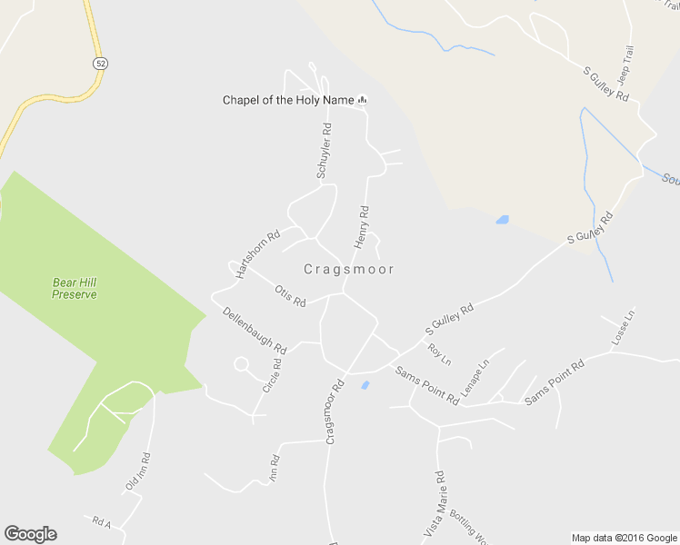 map of restaurants, bars, coffee shops, grocery stores, and more near 99 Henry Rd in Cragsmoor