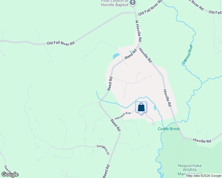 map of restaurants, bars, coffee shops, grocery stores, and more near 1221 Reed Road in Dartmouth