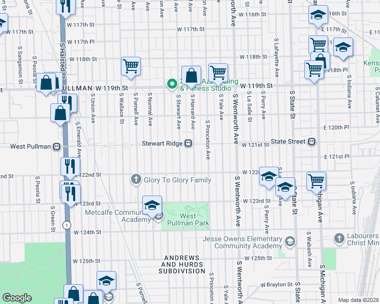map of restaurants, bars, coffee shops, grocery stores, and more near in Chicago