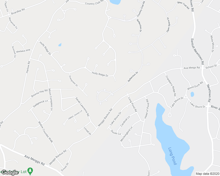 map of restaurants, bars, coffee shops, grocery stores, and more near 73 Reflection Drive in Sandwich