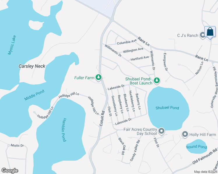 map of restaurants, bars, coffee shops, grocery stores, and more near 976 Massachusetts 149 in Barnstable