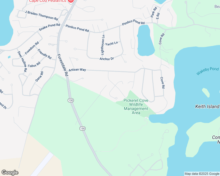 map of restaurants, bars, coffee shops, grocery stores, and more near 11 Guild Road in Sandwich