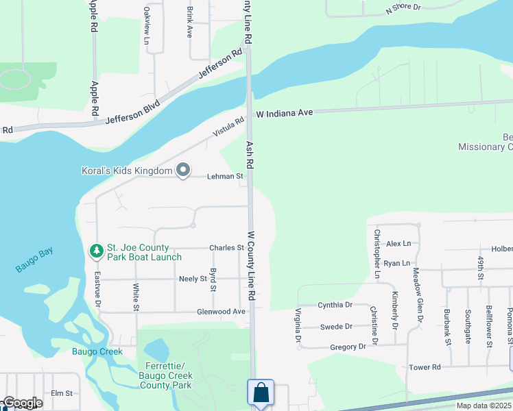 map of restaurants, bars, coffee shops, grocery stores, and more near 56464 Ash Road in Osceola