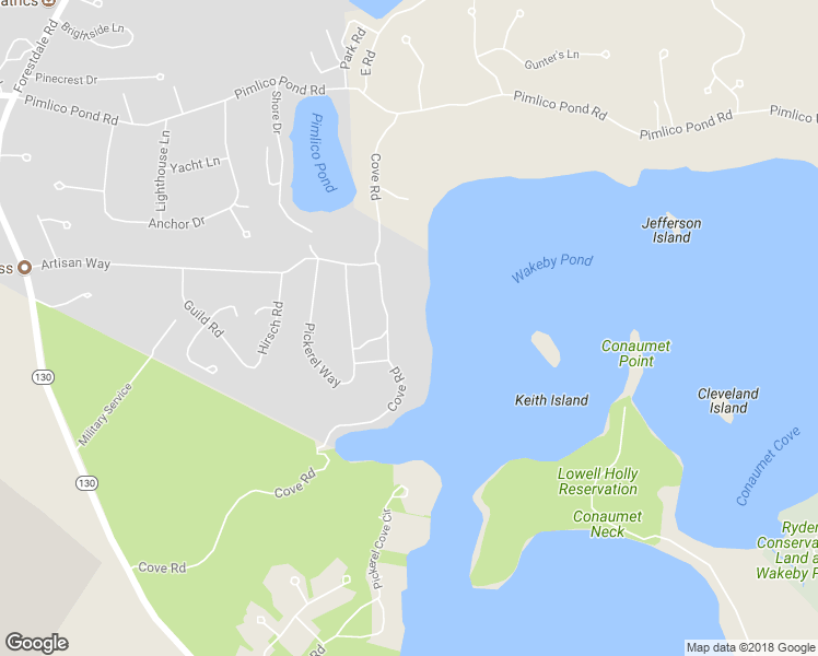 map of restaurants, bars, coffee shops, grocery stores, and more near 24 Cove Road in Sandwich