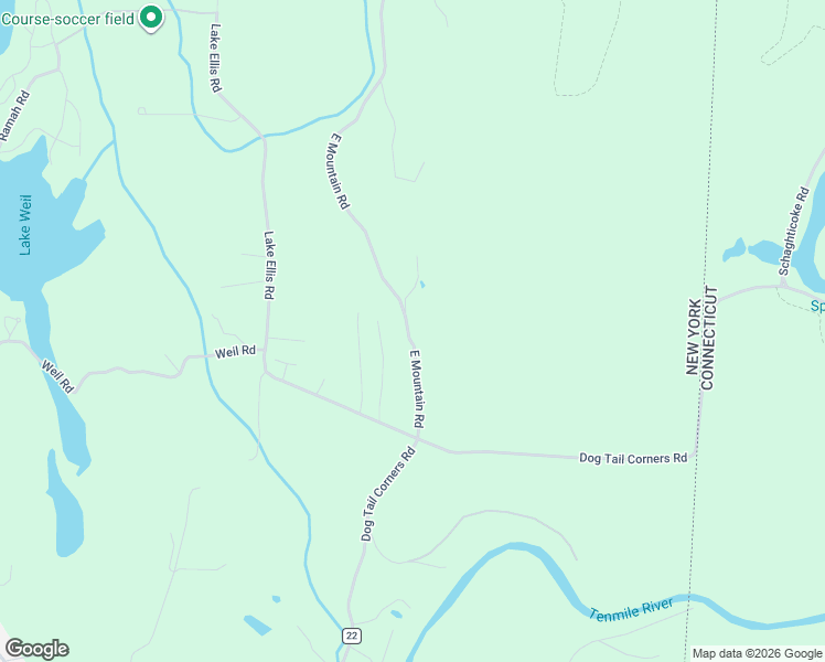 map of restaurants, bars, coffee shops, grocery stores, and more near 39 East Mountain Road in Wingdale